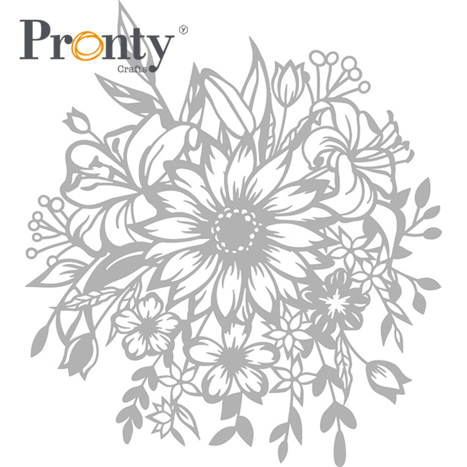 Pronty - Stencil/Mask - A4 - Flowers