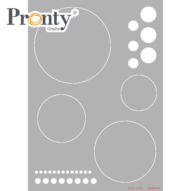 Pronty - Stencil/Mask - A4 - Circles