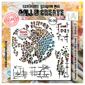 AALL & Create - Stencil - 6x6 - Autour De Mwa - PC-243 - Abstract 21