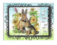 AALL & Create - Washi Tape - 102 - Sunflower & Hare - Artour de Mwa