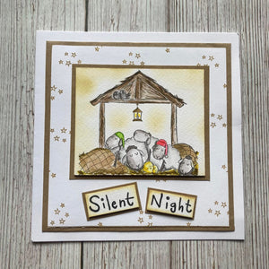 Hobby Art Stamps - A6 - Clear Polymer Stamp Set - Silent Night