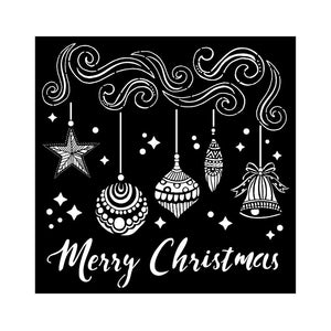 Stamperia - 7 x 7 - Thick Stencil - Merry Christmas Bells