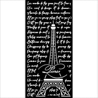 Stamperia - Stencil - Create Happiness - Oh La La - Eiffel Tower