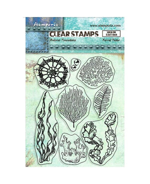 Stamperia - A5 - Clear Stamp Set - Songs of the Sea - Antonis Tzanidakis - Corals