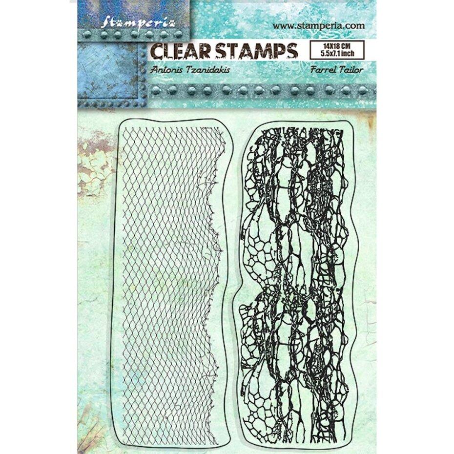 Stamperia - A5 - Clear Stamp Set - Songs of the Sea - Antonis Tzanidakis - Double Border