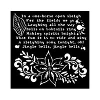 Stamperia - 7 x 7 - Thick Stencil - The Nutcracker - Poinsettia