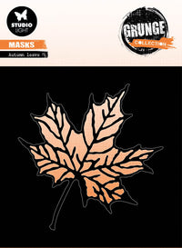 Studio Light - 6 x 6 - Grunge - Stencil - Autumn Leaf