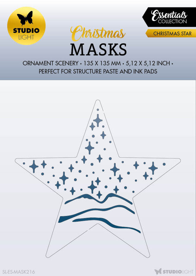 Studio Light - Stencil/Mask - Christmas Essentials - Christmas Star