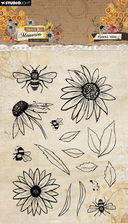 Studio Light - Clear Stamp Set - A6 - Hazel Eaton - Floral Bits