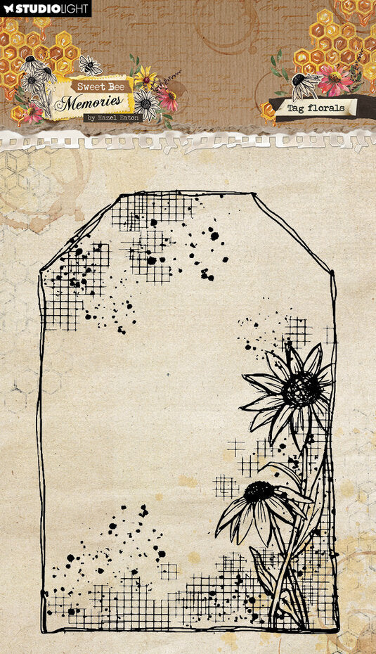 Studio Light - Clear Stamp Set - A6 - Hazel Eaton - Tag Florals