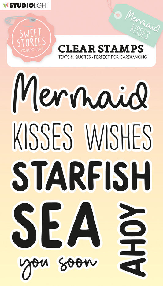 Studio Light - A6 - Sweet Stories - Clear Stamp Set - Mermaid Kisses