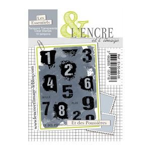 L'Encre et L'Image - A6 - Clear Stamp Set - Numbers