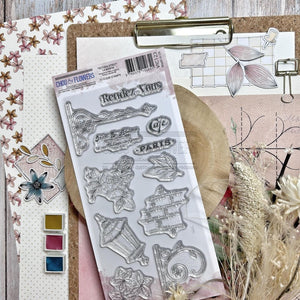 Chou & Flowers - Clear Stamps - The Lantern - VIC123