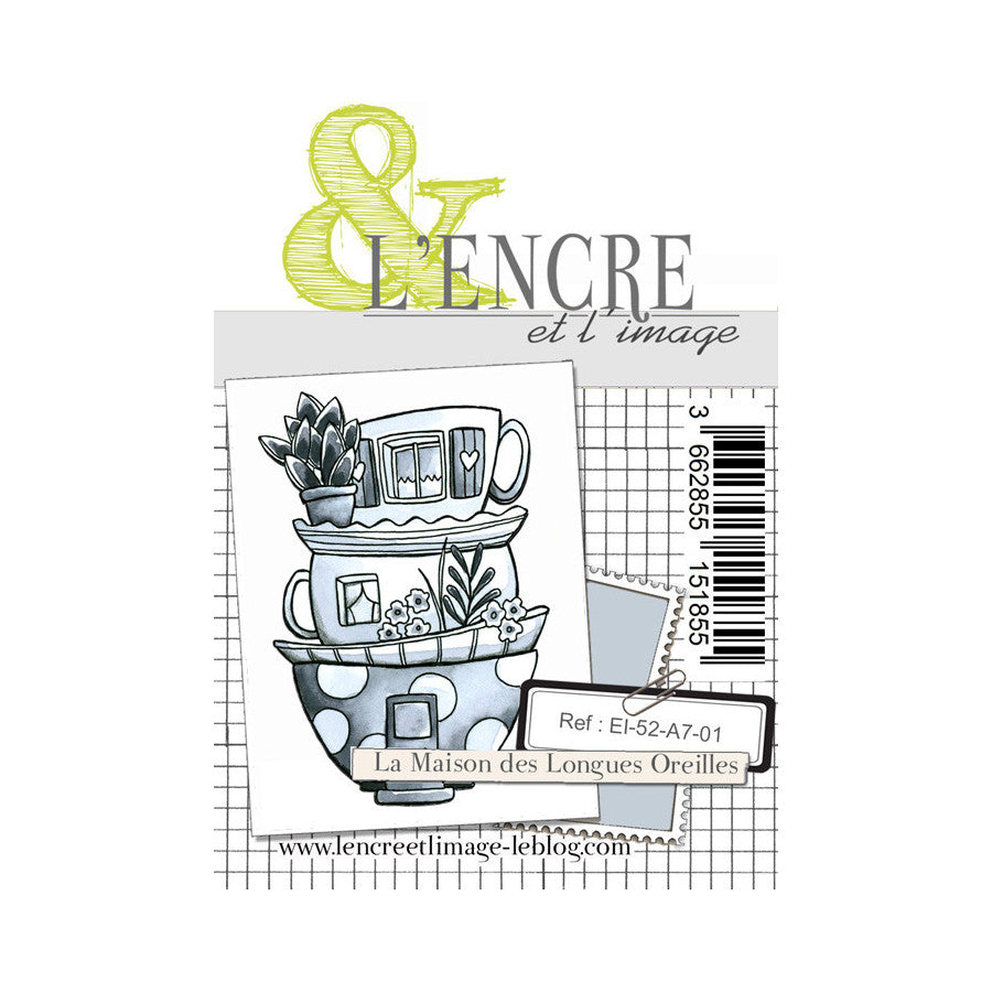 L'Encre et L'Image - A7 - Clear Stamp Set - The Rabbits House