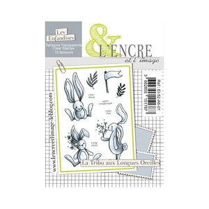 L'Encre et L'Image - A6 - Clear Stamp Set - The Long-Eared Family