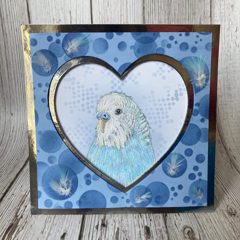 Hobby Art Stamps - Clear Polymer Stamp Set - A5 - Budgies - Parakeets