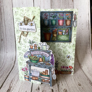 Hobby Art Stamps - Clear Polymer Stamp Set - A5 - Potting Bench