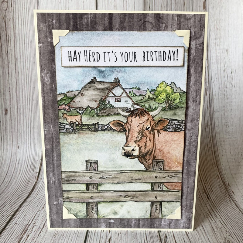 Hobby Art Stamps - Clear Polymer Stamp Set - A5 - Farm Scenes