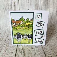 Hobby Art Stamps - Clear Polymer Stamp Set - A5 - Farm Scenes
