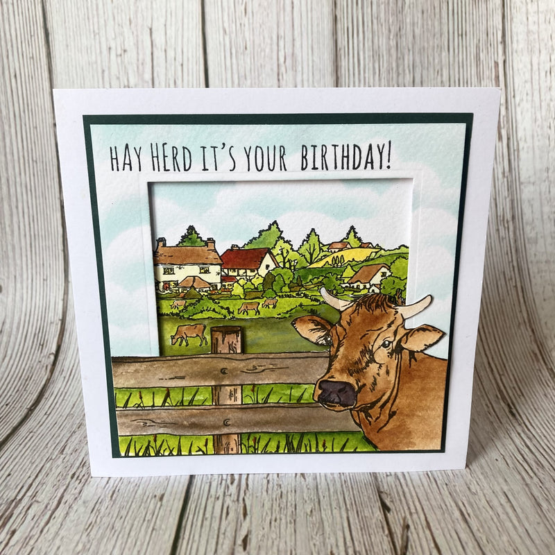 Hobby Art Stamps - Clear Polymer Stamp Set - A5 - Farm Scenes
