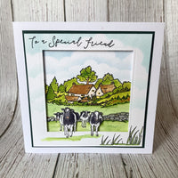 Hobby Art Stamps - Clear Polymer Stamp Set - A5 - Farm Scenes