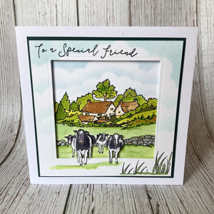 Hobby Art Stamps - Clear Polymer Stamp Set - A5 - Farm Scenes