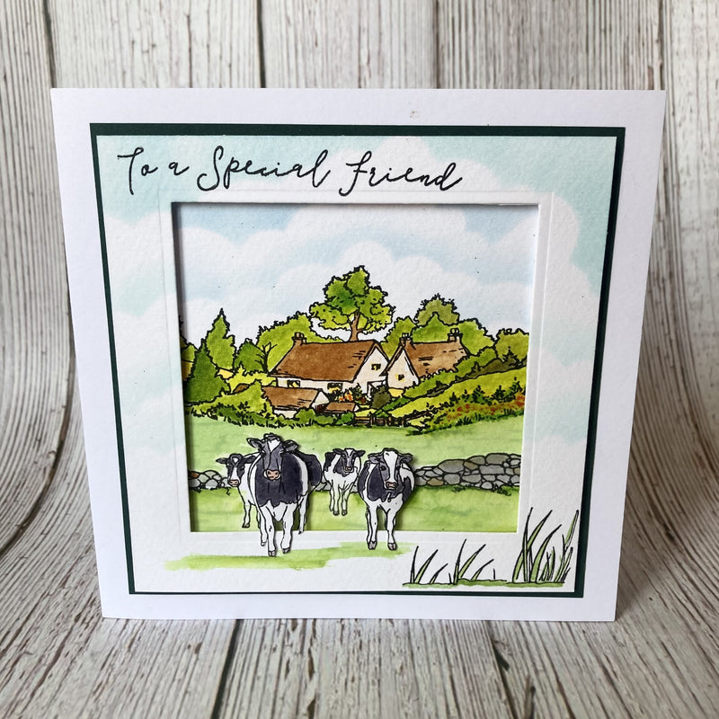 Hobby Art Stamps - Clear Polymer Stamp Set - A5 - Farm Scenes
