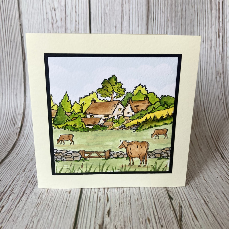 Hobby Art Stamps - Clear Polymer Stamp Set - A5 - Farm Scenes