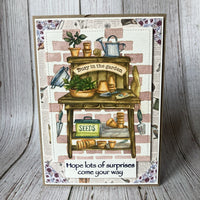 Hobby Art Stamps - A6 - Clear Polymer Stamp Set - Busy in the Garden