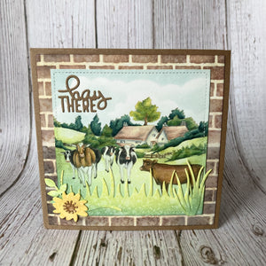 Hobby Art Stamps - Clear Polymer Stamp Set - A5 - Farm Scenes