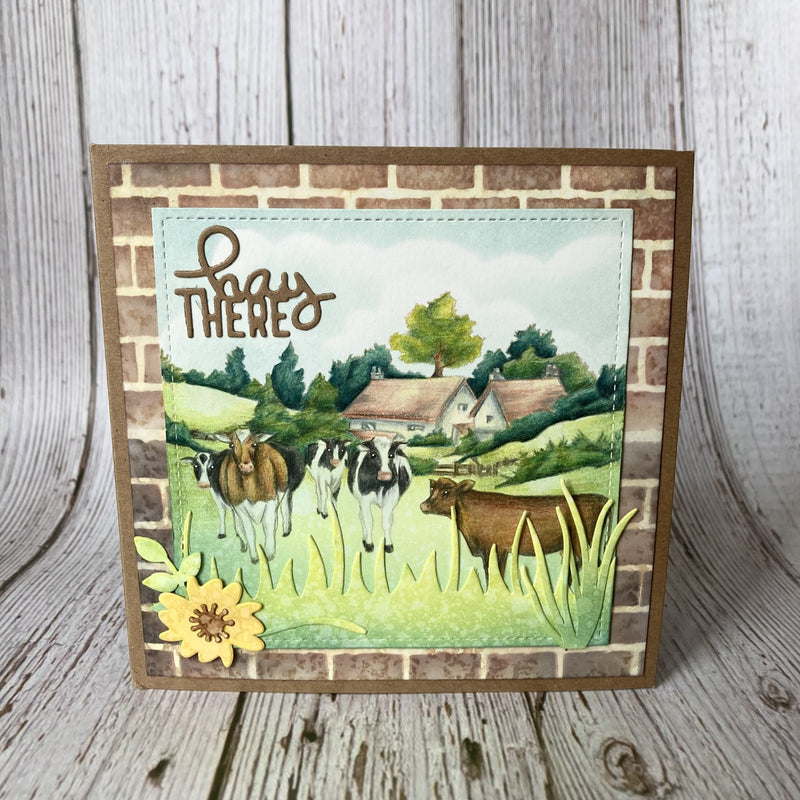 Hobby Art Stamps - Clear Polymer Stamp Set - A5 - Farm Scenes