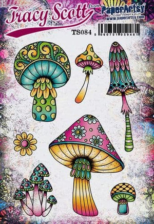 PaperArtsy - Tracy Scott 84 - Rubber Cling Mounted Stamp Set