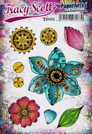 PaperArtsy - Tracy Scott 95 - Rubber Cling Mounted Stamp Set