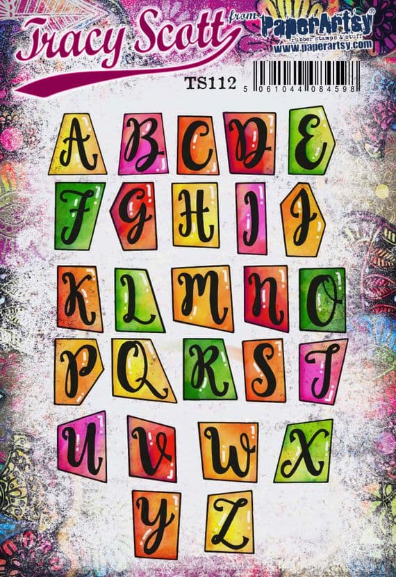 PaperArtsy - Tracy Scott 112 - Rubber Cling Mounted Stamp Set