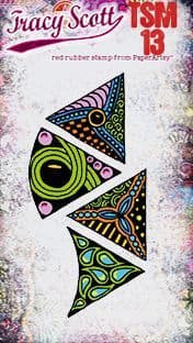 PaperArtsy - Tracy Scott - MINI 13 - Rubber Cling Mounted Stamp Set