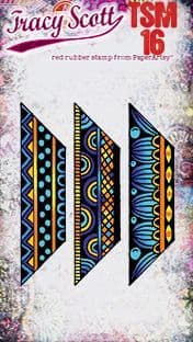 PaperArtsy - Tracy Scott - MINI 16 - Rubber Cling Mounted Stamp Set