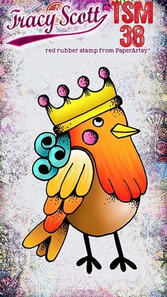 PaperArtsy - Tracy Scott MINI 38 - Rubber Cling Mounted Stamp Set