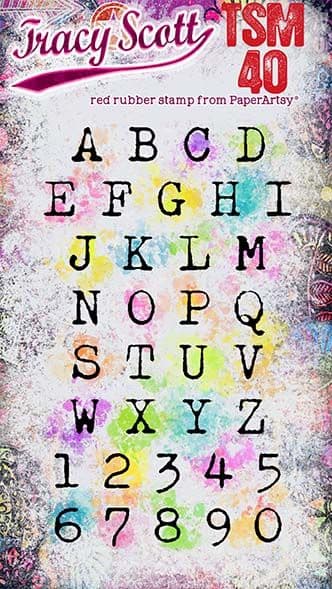 PaperArtsy - Tracy Scott MINI 40 - Rubber Cling Mounted Stamp Set