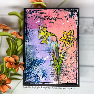 Visible Image - A6 - Clear Polymer Stamp Set - Golden Daffodils (retired)