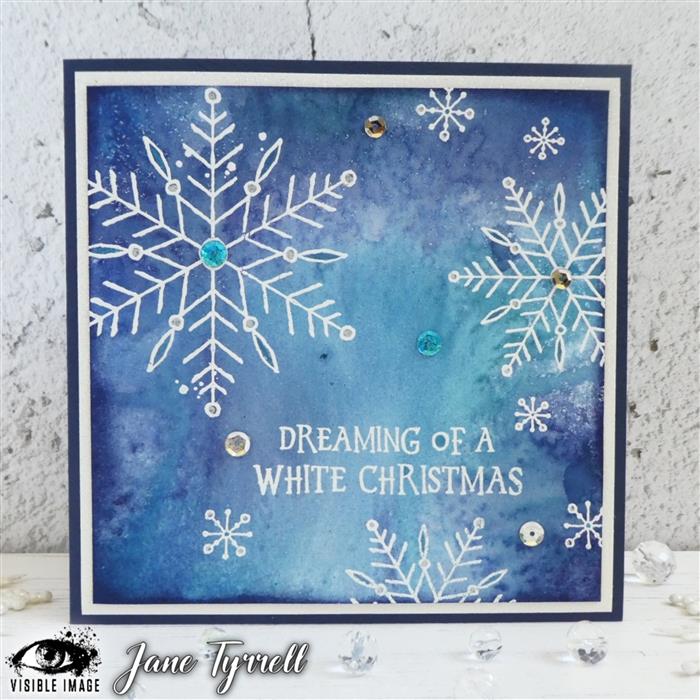 Visible Image - A6 - Clear Polymer Stamp Set - Sketched Snowflakes