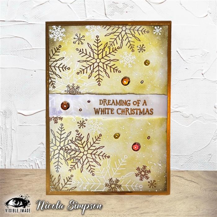 Visible Image - A6 - Clear Polymer Stamp Set - Sketched Snowflakes