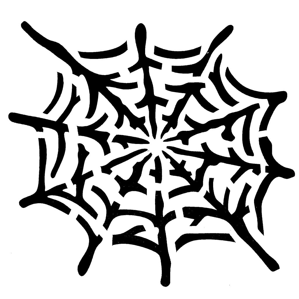 IndigoBlu - Stencil - 6x6 - Spider Web
