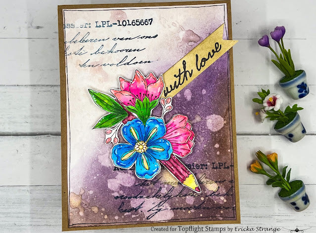 PaperArtsy - Sara Naumann 51 - Rubber Cling Mounted Stamp Set