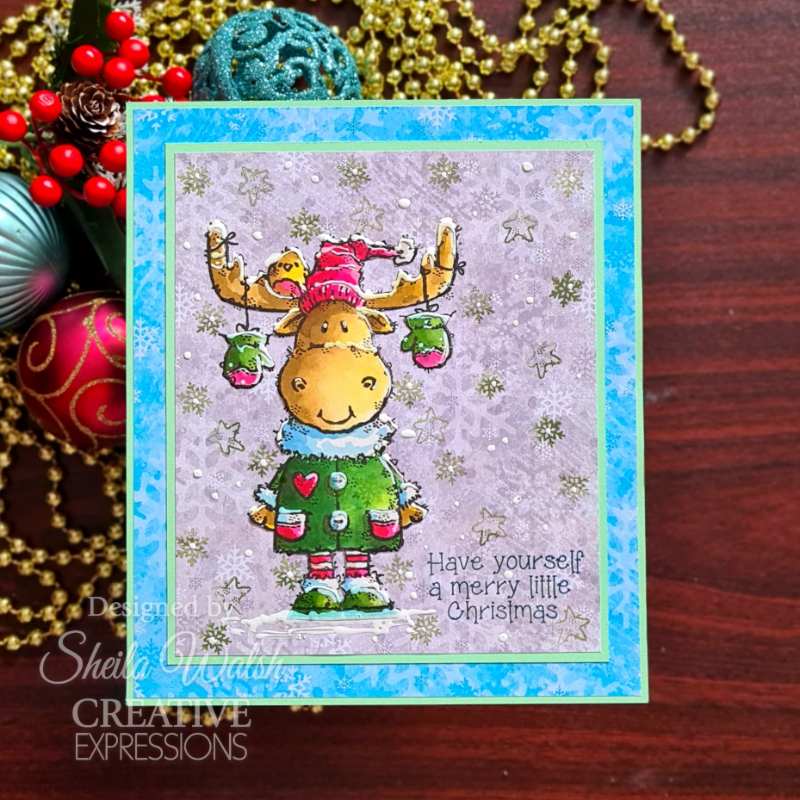 Woodware - Clear Stamps - A6 - Moose Christmas