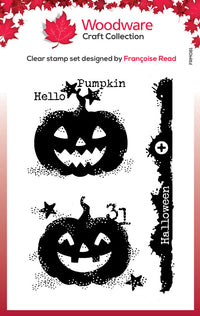 Woodware - Clear Stamps - A7 - Carved Pumpkins