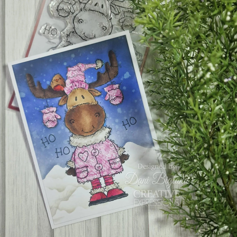 Woodware - Clear Stamps - A6 - Moose Christmas