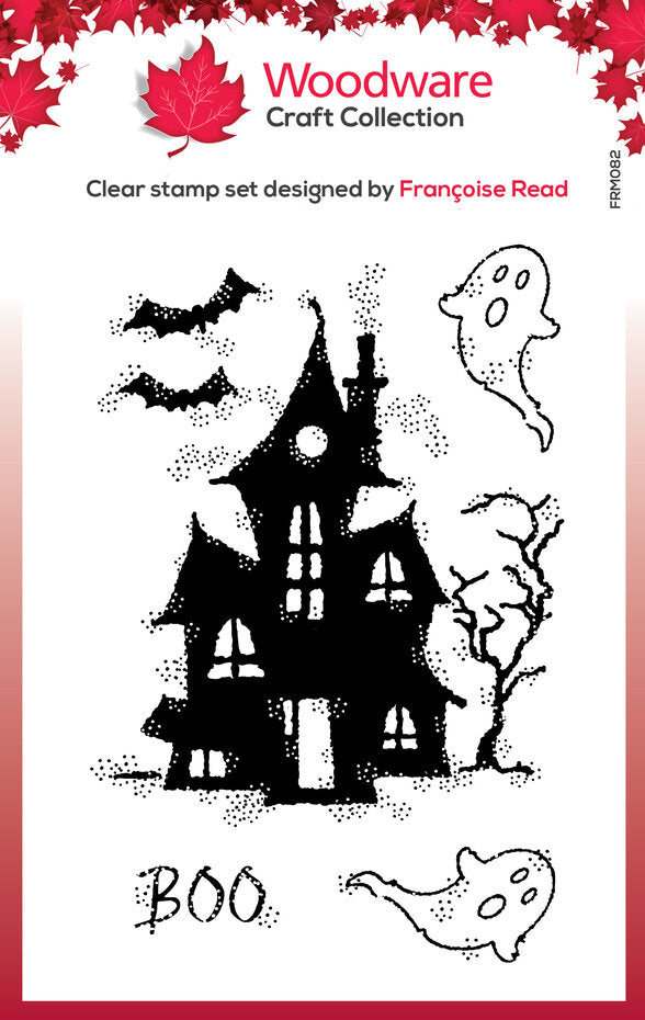Woodware - Clear Stamps - A7 - Haunted House