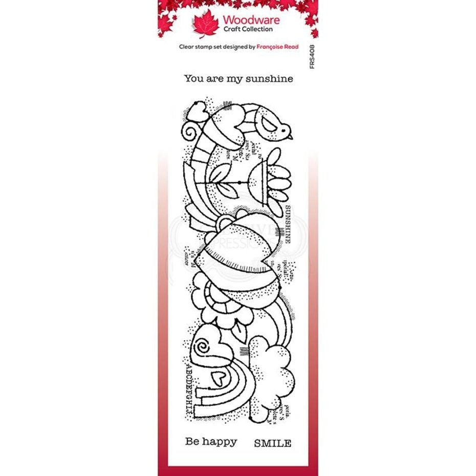 Woodware - Clear Stamps - 2.6 x 8 - Heart Border