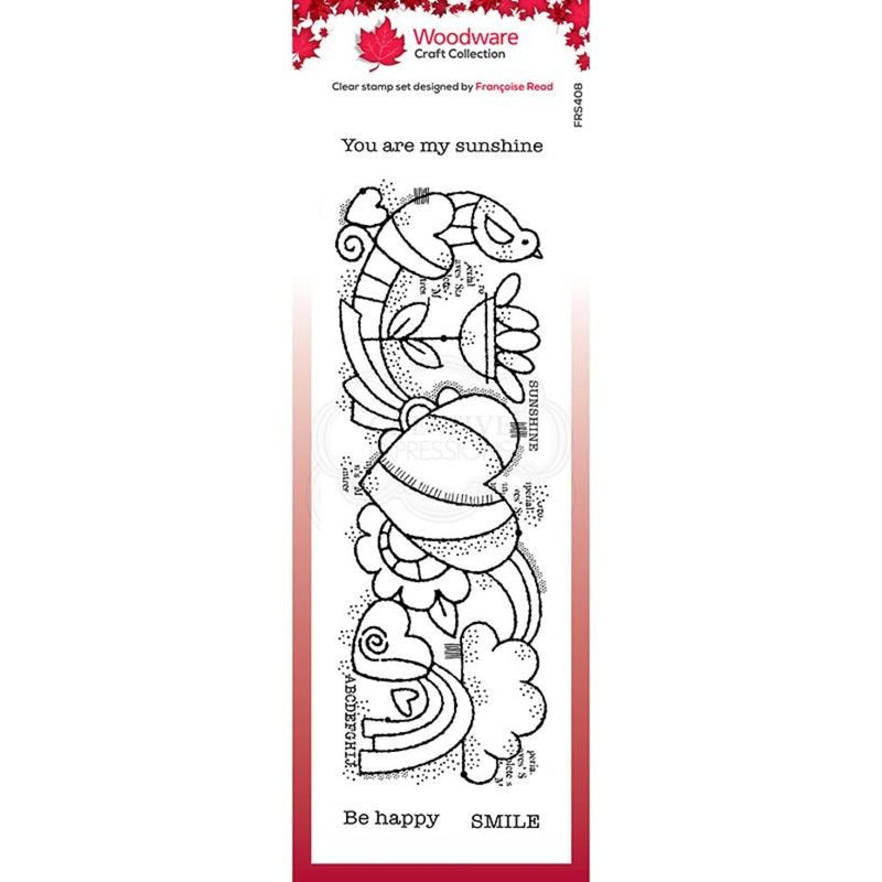 Woodware - Clear Stamps - 2.6 x 8 - Heart Border