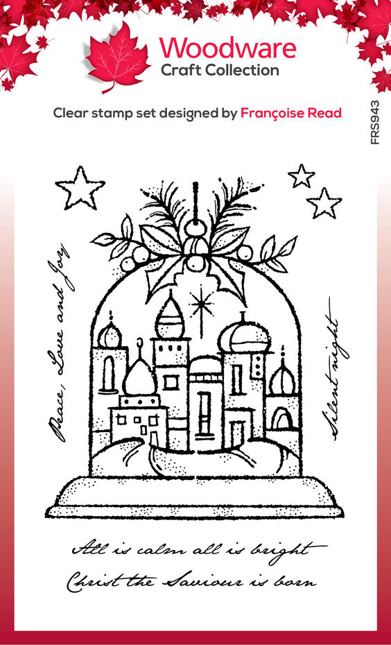 Woodware - Clear Stamps - A6 - Silent Night Globe